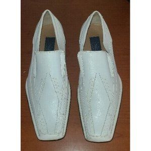 Majestic Collection Shoes Men's Size 7.5 White Casual Loafers  Leather